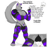  anthro balls between_legs blush bodily_fluids canid canine canis clothing dialogue eyewear fur genitals glasses hair legwear male mammal max_(character) moon muscular navel notkastar paper pecs penis signature solo stockings sweat text wolf zatch_(character) 