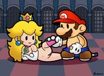  1girl mario nintendo paper_mario penelope princess_peach super_mario_bros. uncensored 