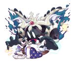  bag_over_head crown dual_persona headache ibn123 ice ice_cube kirby&#039;s_return_to_dream_land kirby_(series) looking_at_another magolor magolor_soul master_crown no_humans rayman_limbs star_(symbol) under_covers 