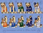 2025 absurd_res anthro baseball_cap baseball_uniform basketball_uniform bee_sonder blue_background bovid bovine cattle clothing dipstick_tail eyes_closed fist_pump football_jersey fur happy hat headgear headwear hi_res highland_cattle hockey_jersey hoof_hands horn jersey keenadraws mammal markings multiple_expressions multiple_outfits multiple_poses new_york_jets new_york_knicks new_york_mets new_york_rangers open_mouth pose sad shirt simple_background sketch sketch_background slumped solo sportswear sticker sticker_pack syracuse_university tail tail_markings topwear uniform yellow_body yellow_fur