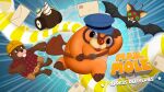 16:9 2022 3_fingers 3_toes 4_fingers anthro armor bat batty_(mail_mole) beady_eyes beaver belt belt_buckle bent_arm bent_leg black_body black_claws black_eyes black_fur black_wings blue_clothing blue_hat blue_headwear brown_belt brown_body brown_claws brown_eyewear brown_fur brown_glasses buckle buckteeth claw_fingers claw_toes claws clothed clothed_anthro clothed_male clothing colored construction_worker delivery_(commerce) delivery_employee digital_drawing_(artwork) digital_media_(artwork) english_description english_text eyewear fangs feet female female_feral feral fingers flying fur glasses goggles group hard_hat hat headgear headwear helmet hi_res kastor letter looking_at_another machine mail_mole mailbag male male_anthro mammal membrane_(anatomy) membranous_wings midair molty night_vision_goggles open_mouth open_smile pattern_clothing pattern_shirt pattern_topwear plaid plaid_clothing plaid_shirt plaid_topwear postal_carrier postal_delivery purple_mouth red_clothing red_nose red_shirt red_topwear robot rodent round_glasses semi-anthro shaded shirt shoulder_bag smile smiling_at_viewer star_(shape) susana_grass talpa_games teeth text title toes toothy_smile topwear trio utility_belt widescreen wing_claws wings yellow_inner_ear yellow_nose