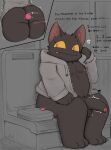 absurd_res anal anal_penetration anthro balls bodily_fluids bottomless butt clothed clothing colored dangermons dialogue domestic_cat egg_vibrator erection fangs felid feline felis folded_clothing genital_fluids genitals hi_res hoodie hoodie_only line_art male mammal nekoda nervous nipples object_in_ass penetration penis precum public public_nudity public_transportation rapid_transit sex_toy sex_toy_in_ass sex_toy_insertion sitting solo sweat sweatdrop teeth topwear topwear_only toy toy_in_ass toy_insertion train tremble_lines vehicle vibrator vibrator_in_ass