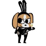 abstract_background andromorph animal_humanoid beagle beagleduodong bigeduodong black_clothing black_legwear black_thigh_boots black_thigh_highs boots bunny_costume canid canine canis clothing container costume cup domestic_dog drinking_glass erection excited footwear glass glass_container glass_cup gloves handwear humanoid hunting_dog intersex jumpsuit legwear male male/male mammal reflection rubber_clothing scent_hound sex shoes socks solo thigh_boots thigh_highs underwear wine_glass xianluolipu