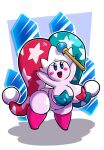  alternate_species big_breasts blue_eyes blush blush_stickers breasts clothing female fool&#039;s_hat genitals hat headgear headwear hi_res huge_breasts humanoid kirby kirby_(series) leggings legwear looking_at_viewer nintendo nipple_outline nude open_mouth pasties purple_body pussy sachasketchy scepter solo video_games 