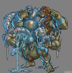 2023 4_arms abs anal anal_penetration arm_markings ball_tuft balls barazoku beard big_dom_small_sub blue_arms blue_balls blue_body blue_chest blue_feet blue_fingers blue_hands blue_head blue_legs blue_nipples blue_penis blue_toes brown_beard brown_facial_hair brown_hair brown_pubes chest_markings dominant facial_hair feet foreskin genitals goo_creature green_arms green_balls green_body green_chest green_feet green_fingers green_hands green_head green_legs green_nipples green_penis green_skin green_toes hair hi_res humanoid icysagedorc leg_markings male male/male male_humanoid markings multi_arm multi_limb muscular muscular_humanoid nipples not_furry orc pecs penetration penile penile_penetration penis pubes size_difference translucent translucent_body tuft tusks