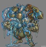 2023 4_arms abs anal anal_penetration arm_markings ball_tuft balls barazoku beard big_dom_small_sub blue_arms blue_balls blue_body blue_chest blue_feet blue_fingers blue_hands blue_head blue_legs blue_nipples blue_penis blue_toes brown_beard brown_facial_hair brown_hair brown_pubes chest_markings dominant facial_hair feet foreskin genitals goo_creature green_arms green_balls green_body green_chest green_feet green_fingers green_hands green_head green_legs green_nipples green_penis green_skin green_toes hair hi_res humanoid icysagedorc leg_markings male male/male male_humanoid markings multi_arm multi_limb muscular muscular_humanoid nipples not_furry orc pecs penetration penile penile_penetration penis pubes size_difference translucent translucent_body tuft tusks x-ray_view