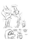  2021 angry anthro bottomwear canid canine canis clothing domestic_cat english_text eyewear felid feline felis glasses group hi_res hickeybickeyboo illumination_entertainment jerry_(sing) jimmy_crystal male mammal pants porsha_crystal shirt sing_(movie) sitting sketch suki_lane text topwear wolf 