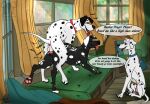  101_dalmatians 2021 animal_genitalia animal_penis animal_pussy anus balls bodily_fluids breath canid canine canine_penis canine_pussy canis collar consensual_cuckold consensual_cuckquean cuckold cuckquean cum cum_in_pussy cum_inside dalmatian dialogue disney doggystyle domestic_dog female feral from_behind_position genital_fluids genitals group knot knotting living_room looking_pleasured male male/female mama-hyena mammal masturbation orgasm_face panting pawpads penetration penile penile_penetration penis penis_in_pussy perdita pongo pussy pussy_juice sex signature vaginal vaginal_masturbation vaginal_penetration watermark 