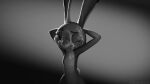  absurd_res bodily_fluids cum cum_on_face digital_media_(artwork) disney female fur genital_fluids grey_body grey_fur hi_res judy_hopps lagomorph leporid mammal monochrome nude rabbit simple_background smile solo twilightchroma widescreen zootopia 