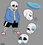 2018 absurd_res animated_skeleton biped black_bottomwear black_clothing black_shorts blue_clothing blue_hoodie blue_penis blue_topwear bone bottomwear clothed clothed_humanoid clothed_male clothing darkprincess04 digital_drawing_(artwork) digital_media_(artwork) english_description eyes_closed full-length_portrait genitals glowing glowing_eyes grey_background grin hand_in_pocket headshot_portrait hi_res hoodie humanoid male not_furry open_mouth penis pink_slippers pockets portrait sans_(undertale) shorts simple_background skeleton smile solo standing topwear undead undertale_(series) vein veiny_penis