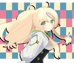 1girl arms_behind_back blonde_hair duel_monster ecclesia_(yu-gi-oh!) high_ponytail highres incredible_ecclesia_the_virtuous long_hair official_alternate_costume ponytail shi_(eepigfofrpb0mf3) shi_(shi4see) solo upper_body yu-gi-oh! 