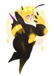 anthro arthropod arthropod_abdomen bee big_breasts blush breasts female hagalazd hi_res hymenopteran insect nipples open_mouth queen_poisonous_honeybee_(solo_farming_in_the_tower) solo solo_farming_in_the_tower tagme the_bee_war yawn yellow_nipples