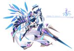  1boy animal_ears armor armored_boots bare_shoulders black_hairband blue_eyes blue_halo blue_horns blue_shorts boots buttons center_frills child closed_mouth collared_shirt commentary_request detached_sleeves double-breasted english_text exoskeleton expressionless fake_animal_ears fantasy fish floating_armor floating_headgear frills from_side full_body gem glowing_spikes hair_between_eyes hairband halo headgear high-waist_shorts highres holding holding_polearm holding_weapon hooves horns horse_ears knee_boots lance lolita_hairband long_sleeves looking_at_viewer looking_to_the_side macchoko male_focus mechanical_tail original partial_commentary pink_gemstone polearm science_fiction seahorse shirt short_hair_with_long_locks short_shorts shorts shoulder_armor simple_background sleeve_cuffs sleeveless sleeveless_shirt sleeves_past_wrists solo spiked_hairband spikes suspender_shorts suspenders tail thigh_strap unicorn_horn weapon white_background white_hair white_shirt 