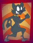 2025 3_toes alternate_version_at_paywall anthro archie_comics barefoot biped black_body black_fur black_nose butt casual_nudity cheek_tuft clenched_teeth collar collar_only colored curling_tail curvy_figure dic_entertainment digital_drawing_(artwork) digital_media_(artwork) domestic_cat ear_tuft eyebrows facial_tuft fangs feet felid feline felis fist flat_colors fur gavanzude gem glance glancing_back heel_pad hi_res looking_at_viewer looking_back looking_back_at_viewer male mammal multicolored_body multicolored_fur nude pawpads pink_pawpads pinup plantigrade pose raised_eyebrow raised_heel raised_tail rear_view sabrina:_the_animated_series sabrina_the_teenage_witch salem_saberhagen signature soles solo spine standing standing_on_toes surprised surprised_face surprised_look tail teeth tiptoes toes tuft two_tone_body two_tone_feet two_tone_fur white_sclera