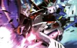  artist_request battle_damage damaged energy_sword flying force_impulse_gundam freedom_gundam gundam gundam_perfect_file gundam_seed gundam_seed_destiny highres holding holding_beam_saber holding_sword holding_weapon impulse_gundam mecha mecha_focus mobile_suit no_humans robot science_fiction shield sword v-fin weapon 