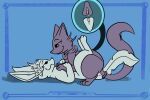  animated bodily_fluids clitoris dumderg eeveelution female female/female feral from_front_position genital_fluids genitals happy happy_sex kissing leafeon lying missionary_position nintendo on_back pok&eacute;mon pok&eacute;mon_(species) pussy pussy_juice sex tail_motion tailwag video_games 