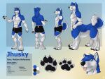 4:3 anthro biped black_pawpads blep blue_body blue_eyes blue_fur blue_hair bulge canid canine canis claws closed_smile clothed clothing color_swatch cross_section detailed_bulge digitigrade domestic_dog finger_claws front_view fur genital_outline gradient_background grey_claws hair headshot_portrait husky jhusky looking_at_viewer male male_anthro male_taur mammal model_sheet mouth_closed narrowed_eyes nordic_sled_dog pawpads portrait quadruped rear_view sheath_outline side_view simple_background smile solaxe_(artist) solo spitz standing taur toe_claws tongue tongue_out topless white_body white_fur
