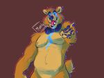  anthro beckoning blue_body blue_eyes blue_nose blue_skin chubby_anthro chubby_male five_nights_at_freddy&#039;s fluffy fluffy_tail gesture hi_res looking_at_viewer male mammal monnsty scottgames slightly_chubby solo ursid video_games 