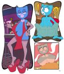 2025 4_fingers 4_toes absurd_res alcohol_bottle alternate_costume anthro armwear back_boob bar bare_shoulders barefoot bedroom_eyes belt belt_buckle bent_arm bent_legs beverage big_breasts big_butt big_eyes big_feet biped black_eyebrows black_eyes black_markings blue_body blue_breasts blue_ears blue_eyeshadow blue_fur blue_tail bottle bottomwear breasts brick_wall brown_armwear brown_belt brown_clothing brown_elbow_gloves brown_gloves brown_handwear brown_legwear brown_stockings buckle butt button_(fastener) carpet cartoon_network ceiling closed_smile clothed clothed_anthro clothed_female clothing cloud cocktail_glass coekj_(artist) container crossed_arms crouching cup curtains curved_eyebrows denim denim_bottomwear denim_clothing digital_drawing_(artwork) digital_media_(artwork) domestic_cat dress drinking_glass dutch_angle elbow_gloves eyebrows eyelashes eyeshadow facial_markings feet felid feline felis female fingers floor food footwear fruit fully_clothed fully_clothed_anthro fully_clothed_female fur furniture gem glass glass_container glass_cup glistening glistening_armwear glistening_clothing glistening_elbow_gloves glistening_eyelids glistening_eyes glistening_gloves glistening_handwear glistening_legwear glistening_stockings gloves green_bottomwear green_clothing green_jeans green_pants half-closed_eyes hand_on_hip hand_on_own_hip handwear head_markings head_turned hi_res high_heels holding_alcohol holding_beverage holding_container holding_cup holding_drinking_glass holding_glass holding_object huge_breasts huge_butt humanoid_hands inside internal_wall interrobang iris jeans jeans_only jewelry lamp legwear light_body light_fur lipstick long_eyelashes long_legs looking_aside looking_at_viewer low-angle_view makeup mammal markings mary_senicourt mature_anthro mature_female monotone_breasts monotone_tail mouth_closed multiple_outfits multiple_poses muzzle_(marking) narrowed_eyes navel necklace nightstand no_pupils olive_(fruit) open_mouth outside pants pants_only pearl_(gem) pearl_necklace pink_nose pink_tongue plant plantigrade pockets pointy_ears pose prick_ears raised_heel rear_view red_clothing red_dress red_footwear red_high_heels red_lipstick red_sky round_eyes round_head seductive shirt shoes simple_background skimpy skimpy_dress skirt sky sleeveless_clothing sleeveless_shirt sleeveless_topwear smile smiling_at_viewer solo standing stockings stool surprised tail the_amazing_world_of_gumball three-quarter_view toes tongue topless topless_anthro topless_female topwear wall_(structure) whisker_markings white_background white_clothing white_clouds white_jewelry white_markings white_necklace white_sclera white_shirt white_topwear wide_eyed wide_hipped_anthro wide_hipped_female wide_hips window yellow_bottomwear yellow_clothing yellow_skirt
