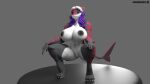  anthro big_breasts big_butt blender_(software) breasts butt crouching curvy_figure dr4ch3n female fish hi_res marine shark solo solo_focus squatting_position thick_thighs voluptuous wide_hips 