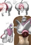 abdominal_bulge anal anal_penetration anal_prolapse anal_tugging anthro anus australian_shepherd balls bear big_dom_small_sub big_penis blue_eyes bodily_fluids brown_bear brown_penis canid canine canis cece_(oddkangal) clothed clothing cross-eyed cum cum_in_ass cum_inside curly_hair dialogue domestic_dog dominant femboy fucked_silly fur genital_fluids genitals grey_body grey_fur grizzly_bear group gynomorph hair herding_dog hi_res huge_penis hyper hyper_genitalia hyper_penis hyper_prolapse intersex intersex/male king_(oddkangal) long_ears male male/male mammal michael_(oddkangal) oddkangal partially_clothed pastoral_dog penetration penis prolapse puffy_anus questionable_consent ridiculous_fit sex sheepdog shirt size_difference small_balls small_penis stand_and_carry_position standing standing_sex tan_penis text thick_thighs topwear torn_clothing trio ursine vizsla white_body white_fur wide_hips