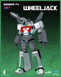  1boy autobot blue_eyes copyright_name dan_mora highres humanoid_robot joints looking_at_viewer mechanical_arms mechanical_legs no_humans official_art robot robot_joints shoulder_cannon solo transformers transformers_(skybound) wheeljack 