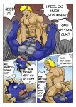  5_fingers abs anal anal_penetration anthro anthro_on_anthro anthro_penetrated anthro_penetrating anthro_penetrating_anthro aquatic_dragon balls biceps blonde_hair blue_body blue_glow blue_scales brown_body brown_fur brown_penis butt canid canine canis comic day dialogue dirty_talk domestic_dog dorsal_fin dorsal_frill dragon duo ear_fins ear_frill english_text erection explicitly_stated_nonconsent fin fingers forced frill_(anatomy) fur genitals gharn_(vju79) glowing glowing_eyes grey_body grey_penis grey_scales guss_(vju79) hair hand_on_chest hand_on_penis head_crest head_fin head_frill hi_res humanoid_genitalia humanoid_penis interspecies lying male male/male male_on_bottom male_on_top male_penetrated male_penetrating male_penetrating_male mammal marine muscular muscular_anthro muscular_arms muscular_male nipples nude on_back on_bottom on_ground on_top open_mouth outside pecs penetration penile penile_penetration penis penis_grab penis_in_ass power_bottom rape role_reversal sand scales scalie shocked sky text thought_bubble vju79 wolf 