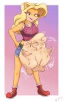  activision anthro blonde_hair coco_bandicoot crash_bandicoot_(series) female female/female hair hi_res sweettastyvore tawna_bandicoot video_games vore 
