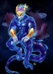 abs anthro aurelion_sol_(lol) biceps blue_body bone claws dragon eastern_dragon finger_claws fingers hi_res league_of_legends looking_at_viewer male muscular muscular_anthro muscular_male mythological_creature mythological_scalie mythology pecs riot_games scalie shaded signature skull solo tail tencent yibian_sz