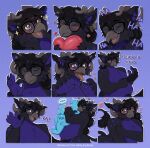 alex_(tenkelly) anthro antlers belly blush hi_res horn male overweight overweight_anthro overweight_male slightly_chubby slightly_chubby_anthro slightly_chubby_male smile smirk solo sticker sticker_pack tenkellyart