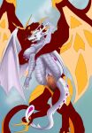  anonymous_artist anthro bakugan big_breasts breasts drago_(bakugan) dragon dragon_sex duo female hi_res male male/female penetration scalie sex sky vaginal vaginal_penetration vagine wavern wings wyvern 