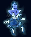 2025 anthro biped black_background blaze_the_cat blue_body blue_clothing blue_dress blue_eyes blue_footwear blue_high_heels cheek_tuft clothed clothing costume countershade_face countershading domestic_cat dress facial_tuft felid feline felis female footwear forehead_gem front_view gem gloves halloween halloween_costume handwear hi_res high_heels holidays jumpjump legwear looking_at_viewer mammal open_mouth pattern_clothing pattern_legwear pattern_stockings sega shoes simple_background solo sonic_the_hedgehog_(series) stockings striped_clothing striped_legwear striped_stockings stripes tuft white_body white_clothing white_countershading white_gloves white_handwear