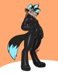 2025 absurd_res anthro black_body black_bodysuit black_clothing black_fur black_hair black_latex black_skinsuit blep blue_body blue_eyes blue_fur blue_hair blue_tongue bodysuit brown_body brown_fur clothed clothed_anthro clothed_male clothing digitigrade fur hair hi_res hyena latex latex_bodysuit latex_clothing latex_skinsuit lettuce_(artist) looking_at_viewer male mammal multicolored_body multicolored_fur multicolored_hair skinsuit solo tight_clothing tongue tongue_out two_tone_hair