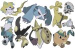  aegislash aron black_sclera blue_sclera claws closed_eyes closed_mouth cobalion colored_sclera colored_skin cufant elephant extra_mouth fangs gholdengo holding holding_shield jirachi magnemite magnet mawile metagross no_humans open_mouth ouran pokemon pokemon_(creature) pokemon_focus red_eyes screw sharp_teeth shield simple_background smile sword teeth weapon white_background white_skin 