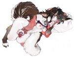  ahegao anthro blue_eyes breasts brown_body brown_fur brown_hair clothing felid female flashlight fluffy fluffy_chest fluffy_tail fur genitals gynomorph hair herm hi_res horn horny_(disambiguation) intersex long_tail looking_pleasured mammal masturbation multicolored_body multicolored_fur nipples orgasm orgasm_face paws penetrable_sex_toy penis pink_nipples pink_nose pull_up redpenis robe sex_toy shirt solo straight_leg t-shirt tja topwear wearing_character white_body white_fur 