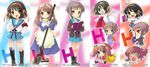  asahina_mikuru chibi ito_noizi nagato_yuki seifuku suzumiya_haruhi suzumiya_haruhi_no_yuuutsu 