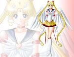  bishoujo_senshi_sailor_moon bishoujo_senshi_sailor_moon_sailor_stars blonde_hair breasts cleavage cute eternal_sailor_moon legs sailor_moon smile tsukino_usagi wings zoom_layer 