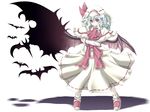  bat bat_wings highres red_eyes remilia_scarlet solo tateha_(marvelous_grace) touhou wings 