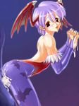  ass capcom clothed_sex cum cum_on_ass cum_on_body cum_on_clothes cum_on_lower_body darkstalkers demon_girl from_behind lilith_aensland succubus uchiu_kazuma vaginal vampire_(game) 