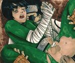  aburame_shino anal artist_request bandage bandages lowres male male_focus naruto penis rock_lee sex spread_legs tied_penis torn_clothes yaoi 