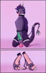  absurd_res adult bdsm dragon feet feral fetish genitals hi_res male mythological_creature mythological_scalie mythology penis scalie sex 