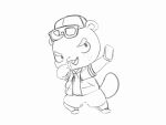  animal_crossing animated beaver blush briefs c.j._(animal_crossing) cellphone clothed clothing covering covering_crotch eyewear lkiws male mammal nintendo partially_clothed phone rodent solo underwear video_games wardrobe_malfunction 