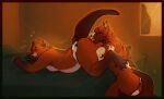 2023 anal anthro appaloosa appleseed_(interkos) armpit_hair armpit_tuft bangs beaver bed bedroom black_ear_tips black_markings blush blush_lines body_hair border breath brown_body brown_fur brown_markings brown_tail dark_border detailed_background dipstick_ears duo ear_markings equid equine eyes_closed feet fur furniture grabbing_sheets hair hand_on_hip head_tuft heart_symbol hi_res holding_hips horse interkos kinktober kneeling kneeling_on_ground lying lying_on_bed male male/male mammal mane markings membrane_(anatomy) moan motion_lines multicolored_ears on_bed on_front oral orange_body orange_fur orange_hair orange_mane overweight overweight_anthro overweight_male raised_tail reed_(bindog) rimming rodent sex shaking shivering sketchy smile tail tan_body tan_fur tan_markings toes tuft warm_colors warm_lighting webbed_feet white_markings window yellow_lighting