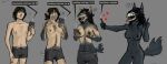 2023 5_fingers absurd_res anthro areola areola_expansion arm_tuft bare_breasts bared_teeth belly_tuft black_areola black_body black_boxers black_clothing black_fur black_hair black_nipples black_underwear blush blush_lines body_horror bone boxers_(clothing) boxers_only breast_expansion breast_growth breasts brown_areola brown_nipples calm canid canine canine_ears canine_skull cellphone chest_tuft claw_growth claws clothed clothes_falling_off clothing colored_sketch confusion crotch_tuft dated digital_media_(artwork) downloading ear_expansion electronics empty_eye_sockets english_text exclamation_point expansion eye_socket eyeball face_melting fangs female female_anthro fingers fleshy_tail fluffy fluffy_tail forearm_tuft forearms fur fur_growth furry_tail gender_transformation genitals gesture glowing glowing_eyes grey_background grey_claws growth hair hairy_thighs hand_gesture hand_on_leg hand_on_own_breast hand_on_thigh handpaw happy heart_symbol hi_res hip_expansion holding_breast holding_cellphone holding_object holding_phone holding_smartphone human human_to_anthro interrobang irritated_eyes linear_sequence long_claws long_hair looking_at_cellphone looking_at_object looking_at_phone male male_human malo mammal medium_breasts melting melting_flesh mtf_transformation navel neck_tuft nipple_expansion nipples nude nude_anthro nude_female number numbered_sequence open_mouth paws percentage phone pink_blush pink_tongue pointing pointing_at_self pube_peek pubes pupils question_mark scp-1471-a scp_foundation sequence shocked shoulder_tuft signature simple_background sketch skull skull_head skulldog_(species) small_waist smartphone snout snout_growth solo species_transformation speech_bubble square_speech_bubble standing tail tail_tuft taking_picture taking_selfie tan_body tan_skin teeth text thigh_expansion tongue topless transformation transformation_sequence tuft underwear underwear_only v_sign vulva wavy_hair white_pupils xenthetechnomorph