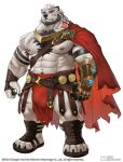 2026 abs anshot_(furrybar_ai) anthro arm_scar armband armor armpit_hair bear beard biceps black_hair black_pawpads blue_eyes body_hair bulge cape chest_scar chest_tuft claws clothing facial_hair facial_scar finger_claws footwear forehead_scar fur furrybar_ai gaunlets gold_gaunlets greaves hair hi_res leather leather_armor leg_scar lip_scar male mammal muscular muscular_anthro muscular_male muscular_thighs nipples pawpads pecs polar_bear pteruges red_cape red_clothing rossciaco sandals scar shin_guards shoes solo thigh_scar toe_claws tuft underpaw ursine white_body white_fur x_scar
