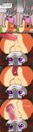  &lt;3 &lt;3_eyes absurd_res anal anthro balls bisexual bite biting_lip bodily_fluids bubble butt comic cum cum_drip disembodied_penis disney dripping excessive_cum female furniture genital_fluids genitals group group_sex head_grab hi_res judy_hopps long_image male male/female male/male nick_wilde paws penis sex sofa sweat tall_image text threesome wzzzki zootopia 