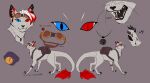  black_tongue chimera claws clock domestic_cat dragon eyewear felid feline felis feral fur goggles hair heterochromia hi_res jewelry male mammal model_sheet n_aldaine necklace notched_ear open_mouth pawpads satchel scoutface solo tail_tuft teeth tongue tuft watch 