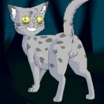  anus ashfur_(warriors) balls blurred_background digital_media_(artwork) felid feline fur furry_balls genitals grey_body grey_fur low_res male mammal pixel_(artwork) presenting solo spots warriors_(cats) warriorsxfan 