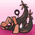 animal_genitalia anthro big_penis blush bodily_fluids cloaca cum cum_in_vagina cum_inside duo ear_piercing ear_ring female from_front_position genital_fluids genital_slit genitals heart_symbol impregnation incest_(lore) kiss_on_lips lizard_(rain_world) male male/female male_on_top markings mating_press on_top orange_markings ovum penetration penis piercing pink_background rain_world ring_piercing sex sibling_(lore) simple_background sperm_cell tapering_penis twincest_(lore) twins_(lore) ultilix vaginal vaginal_penetration videocult vulva yellow_lizard_(rain_world)