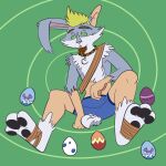  easter_bunny_(rise_of_the_guardians) easter_egg hi_res human hypnosis lagomorph leporid mammal mind_control pawpads paws rabbit transformation trevor-fox 